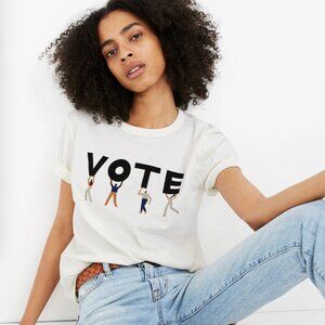 NWOT! Madewell Vote Graphic Tomboy Tee